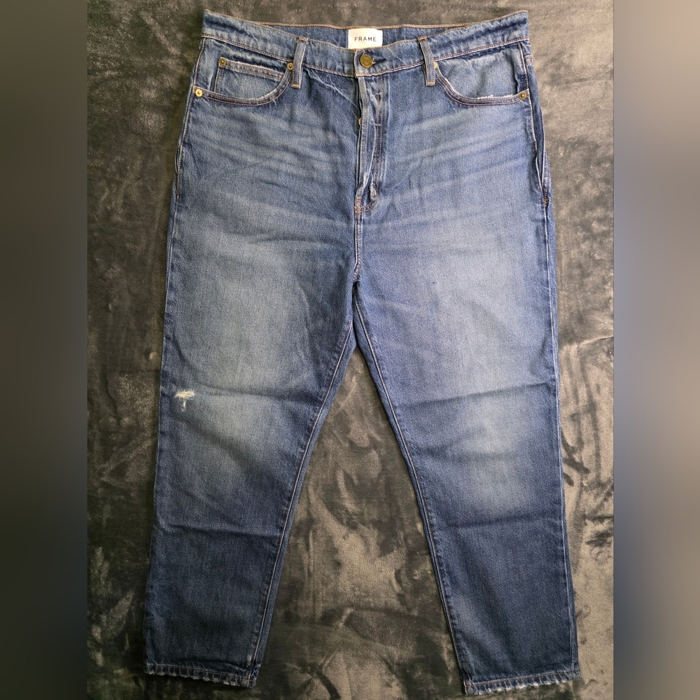 Frame Denim Relaxed Fit Blue Jeans